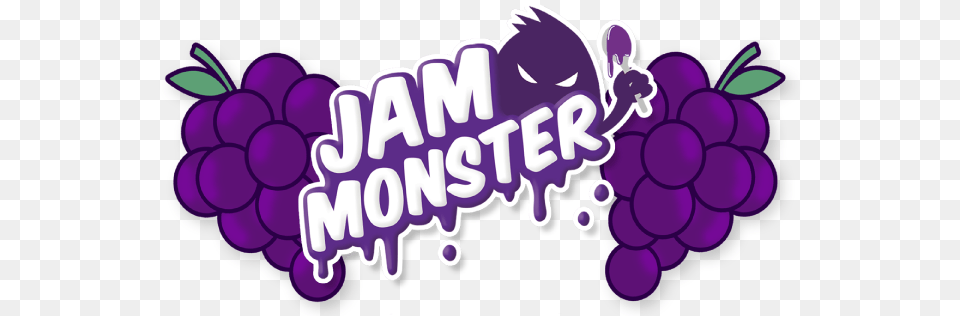 Jam Monster Logo Jam Monster Ejuice Logo, Food, Fruit, Grapes, Plant Free Png