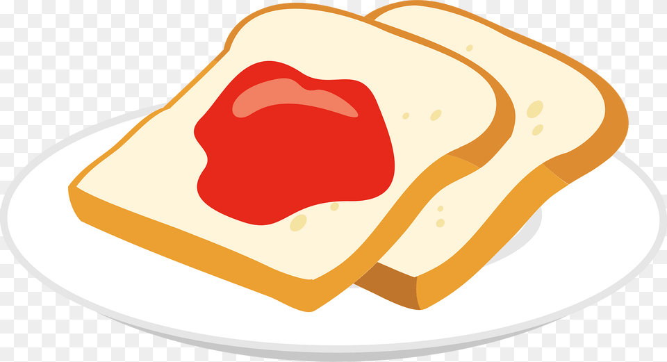 Jam On Toast Clipart, Bread, Food, Ketchup Free Png Download