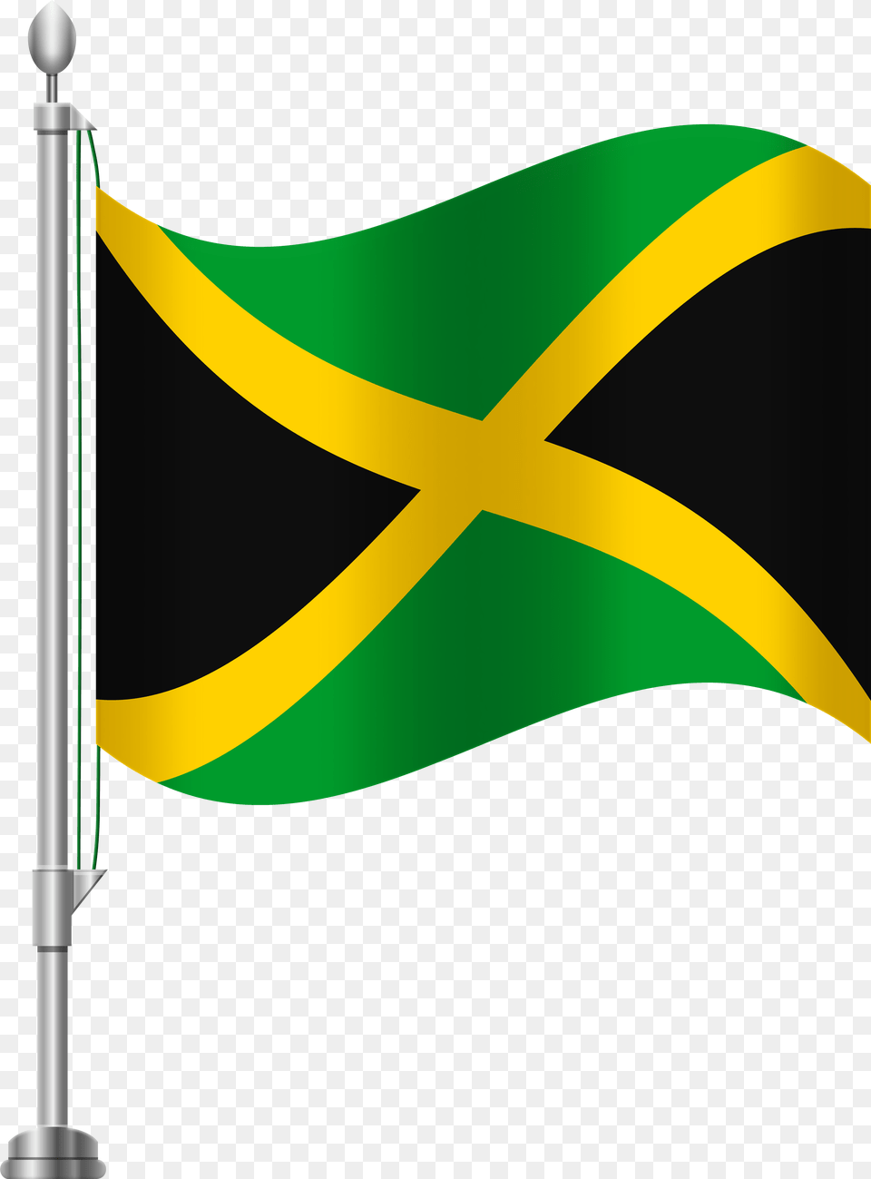 Jamaica Flag Clip Art Free Png