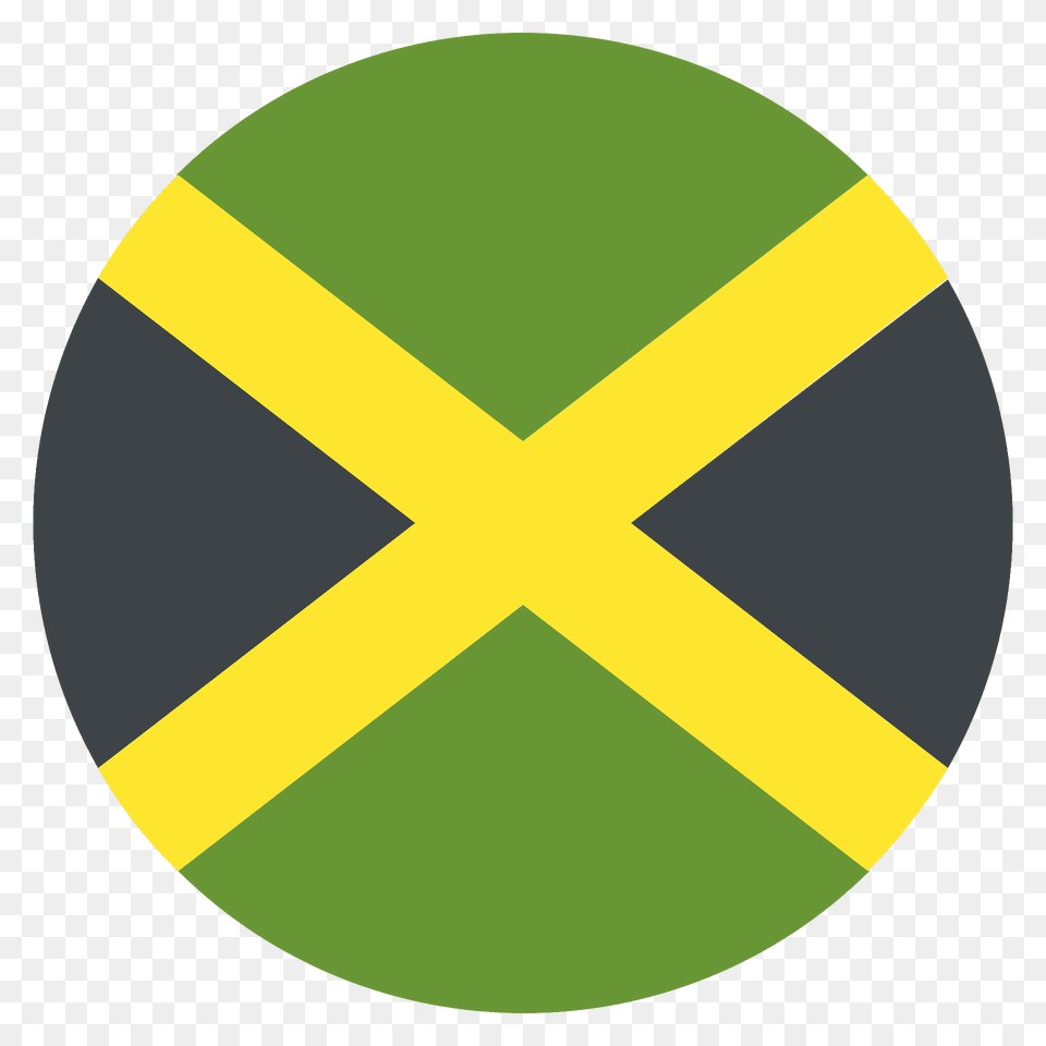 Jamaica Flag Emoji Clipart, Logo, Disk Png Image