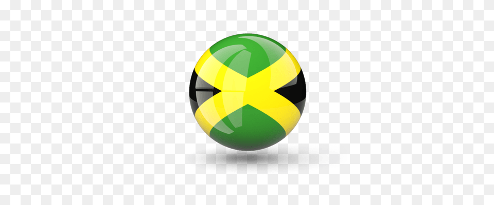 Jamaica Flag Icon Transparent, Sphere, Ball, Football, Soccer Png
