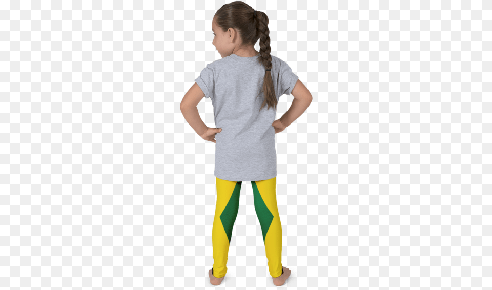 Jamaica Flag Leggings Kids Back, Child, Clothing, Costume, Female Png