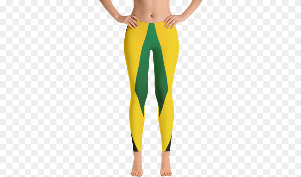 Jamaica Flag Leggings Leggings, Clothing, Tights, Hosiery, Pants Free Png Download