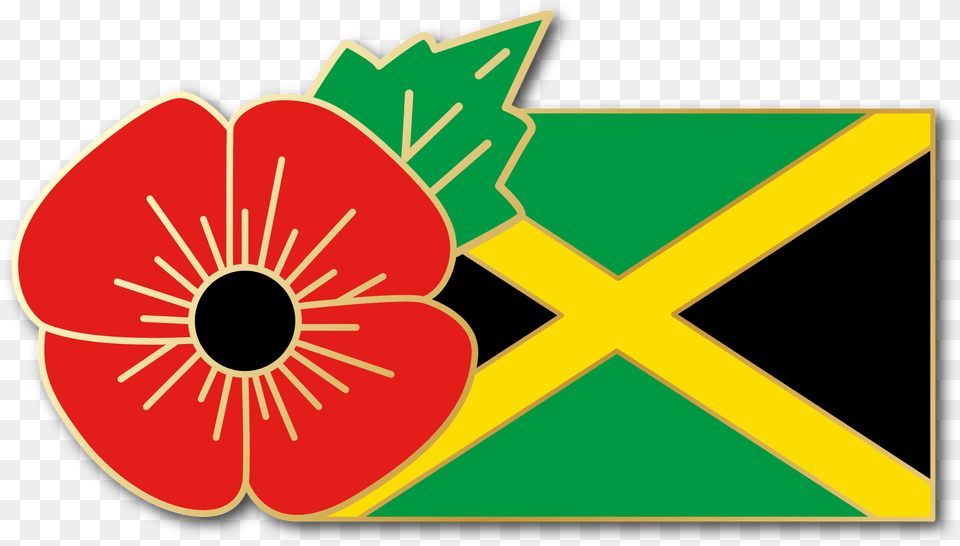 Jamaica Fmn Poppyflag Combo Medal 28mm X 155mm Grand Palladium Jamaica Resort Spa, Flower, Plant, Dynamite, Weapon Png Image