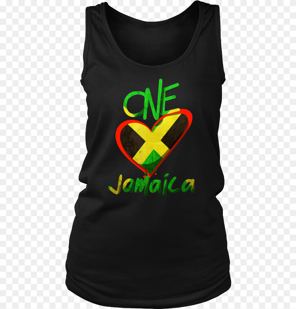 Jamaica One Love Reggae Carribean Music Pride Flag Emblem, Clothing, T-shirt, Tank Top, Shirt Png Image