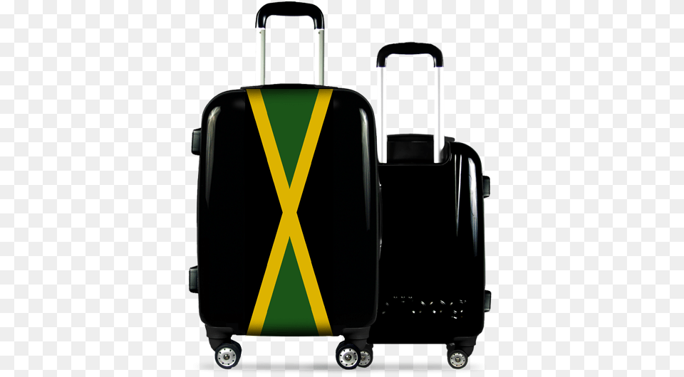 Jamaica Suitcase Funny Suitcase Transparent, Baggage, Car, Transportation, Vehicle Free Png