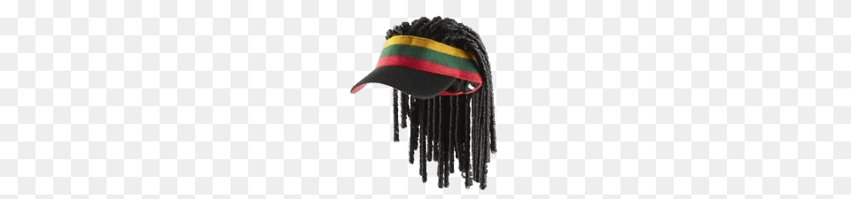 Jamaican Cap With Dreadlocks, Baseball Cap, Clothing, Hat, Person Png