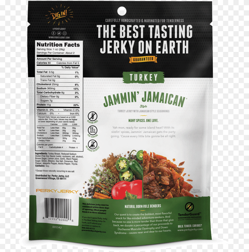 Jamaican Download Perky Jerky Turkey Jamaican Jammin, Advertisement, Poster, Food Free Transparent Png