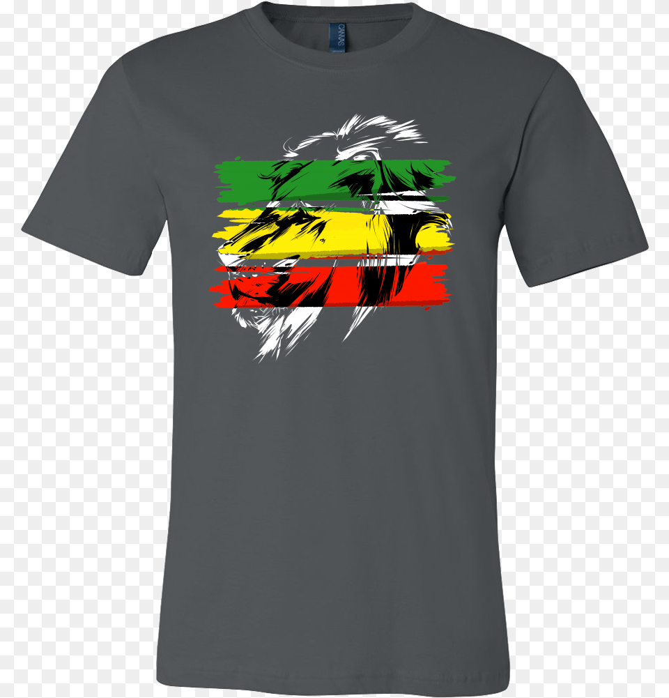 Jamaican Flag Lion Of Judah Rasta Reggae Roots T Shirt Funny Fantasy Football T Shirts, Clothing, T-shirt Free Transparent Png