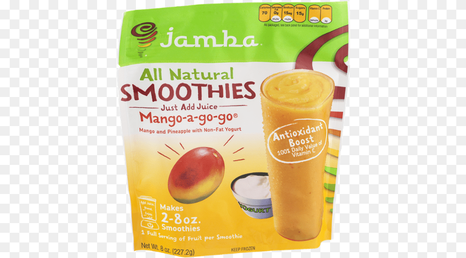 Jamba All Natural Smoothies Kit Razzmatazz 8 Oz, Beverage, Juice, Food, Fruit Png Image