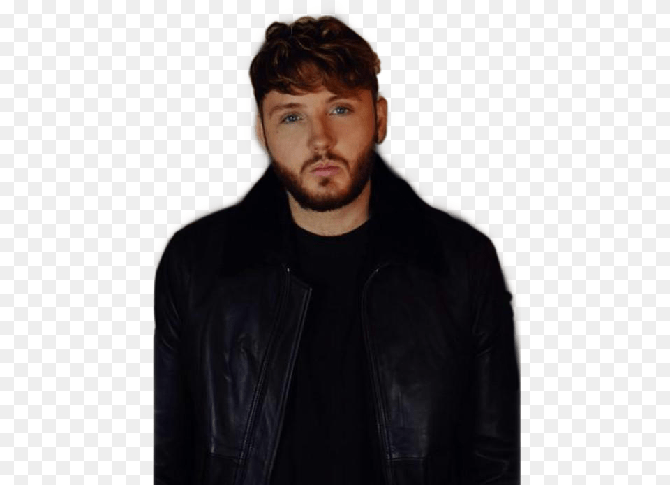 James Arthur Jamesarthur Fan Fanart Singer Snger Musik Leather Jacket, Beard, Clothing, Coat, Face Png Image