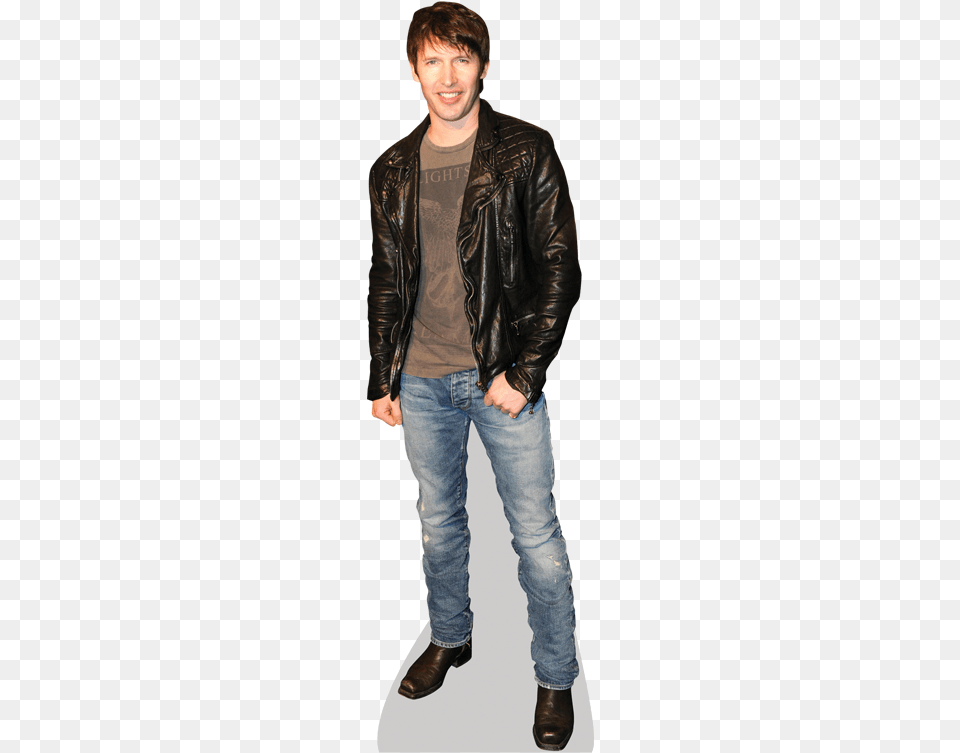 James Blunt Jacket Cardboard Cutout Standee, Clothing, Coat, Pants, Adult Free Png