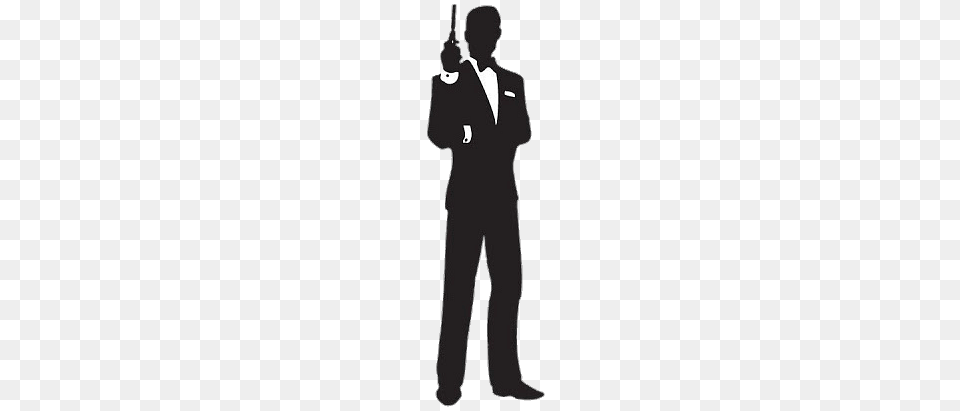 James Bond 007 Silhouette, Clothing, Formal Wear, Suit, Tuxedo Free Transparent Png