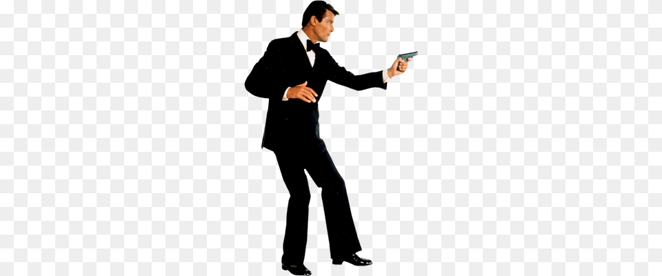 James Bond, Weapon, Tuxedo, Clothing, Firearm Png