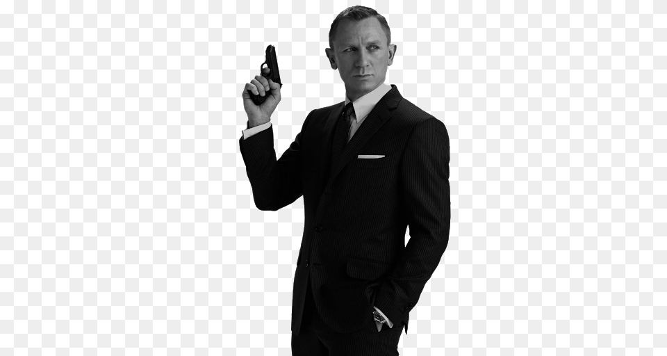 James Bond, Weapon, Handgun, Gun, Formal Wear Free Png Download