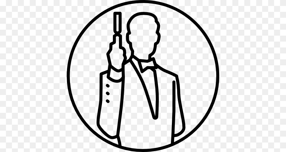 James Bond, Stencil, Electrical Device, Microphone, Accessories Png