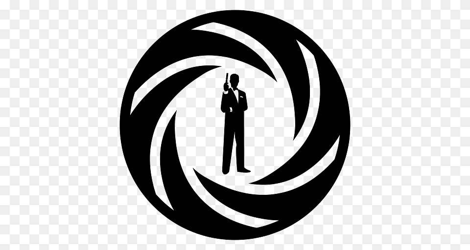 James Bond Black Swirl, Adult, Male, Man, Person Free Png