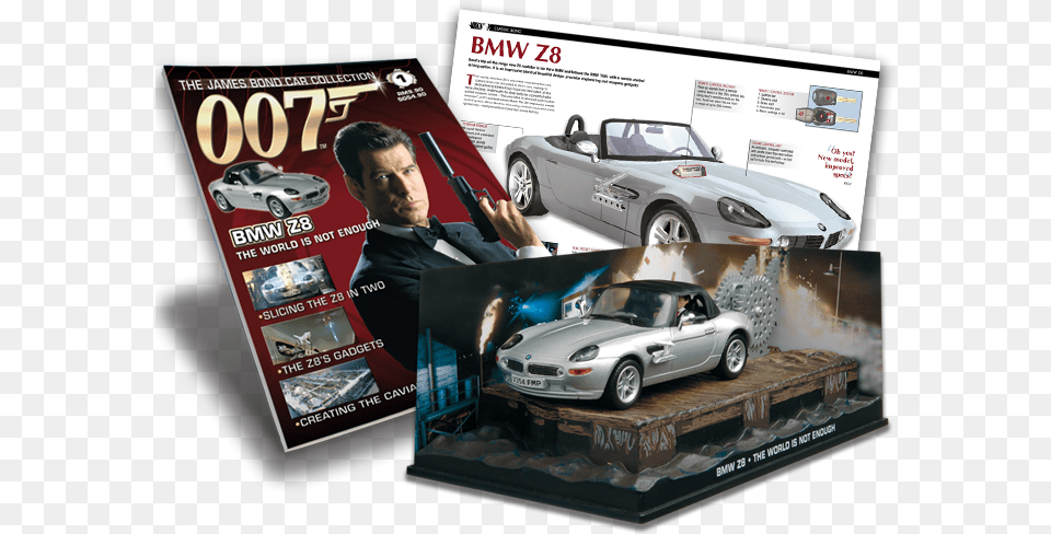 James Bond Cars Coleccion James Bond Autos, Adult, Poster, Person, Man Free Png Download