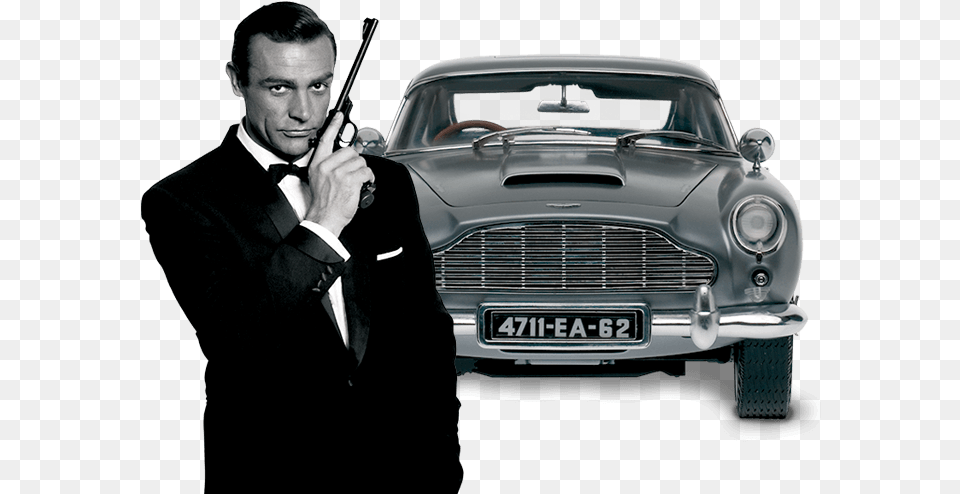 James Bond Eaglemoss Aston Martin Db5 18 Scale Model, Formal Wear, Suit, Clothing, Person Free Transparent Png