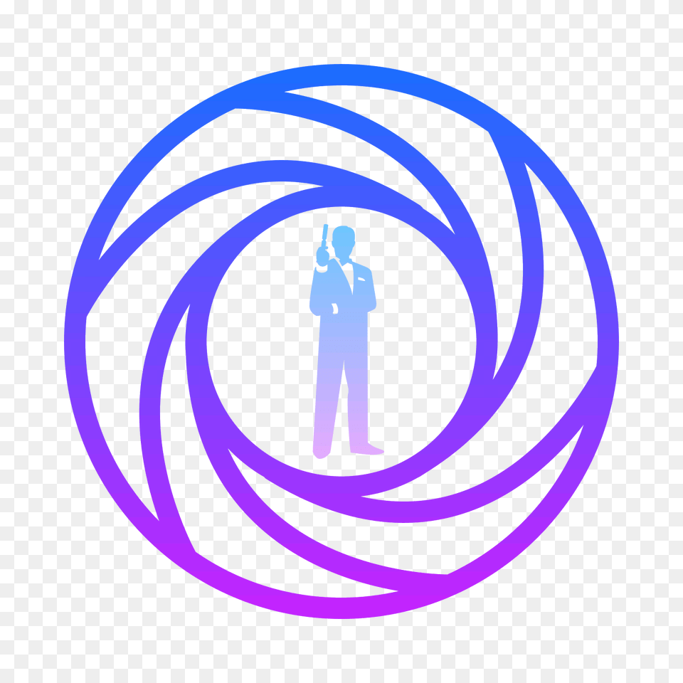 James Bond Icon, Spiral, Adult, Male, Man Png