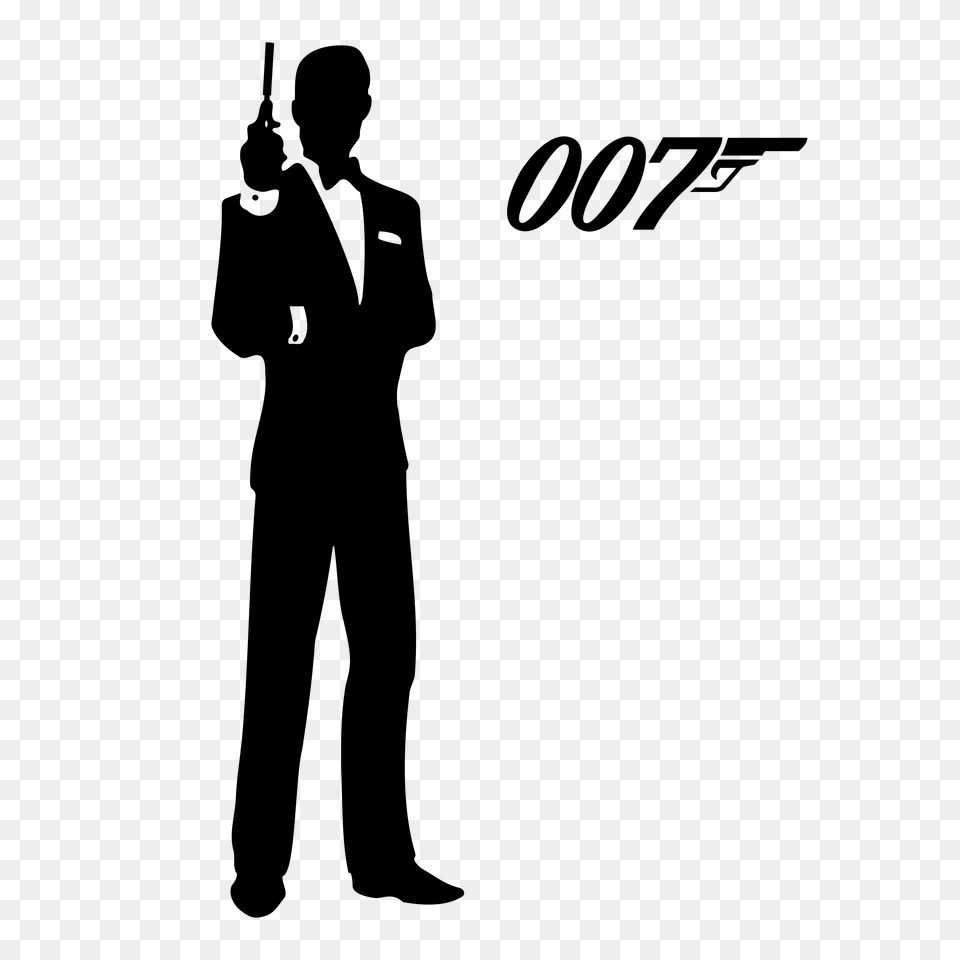James Bond Logo Transparent Vector, Gray Png Image