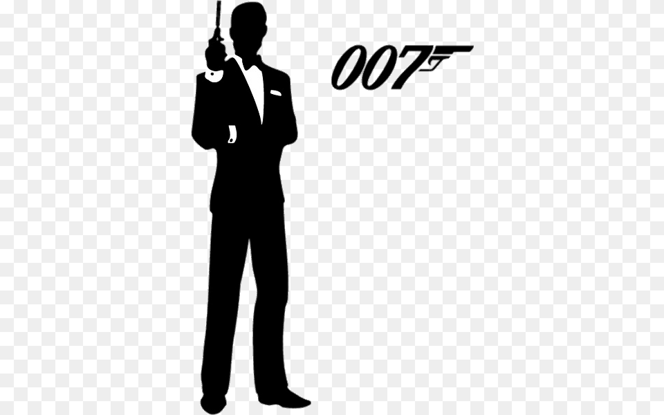 James Bond Silhouette, Clothing, Suit, Formal Wear, Adult Png