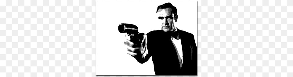 James Bond39s Original Aston Martin Sean Connery Bond Art, Weapon, Photography, Firearm, Gun Free Png