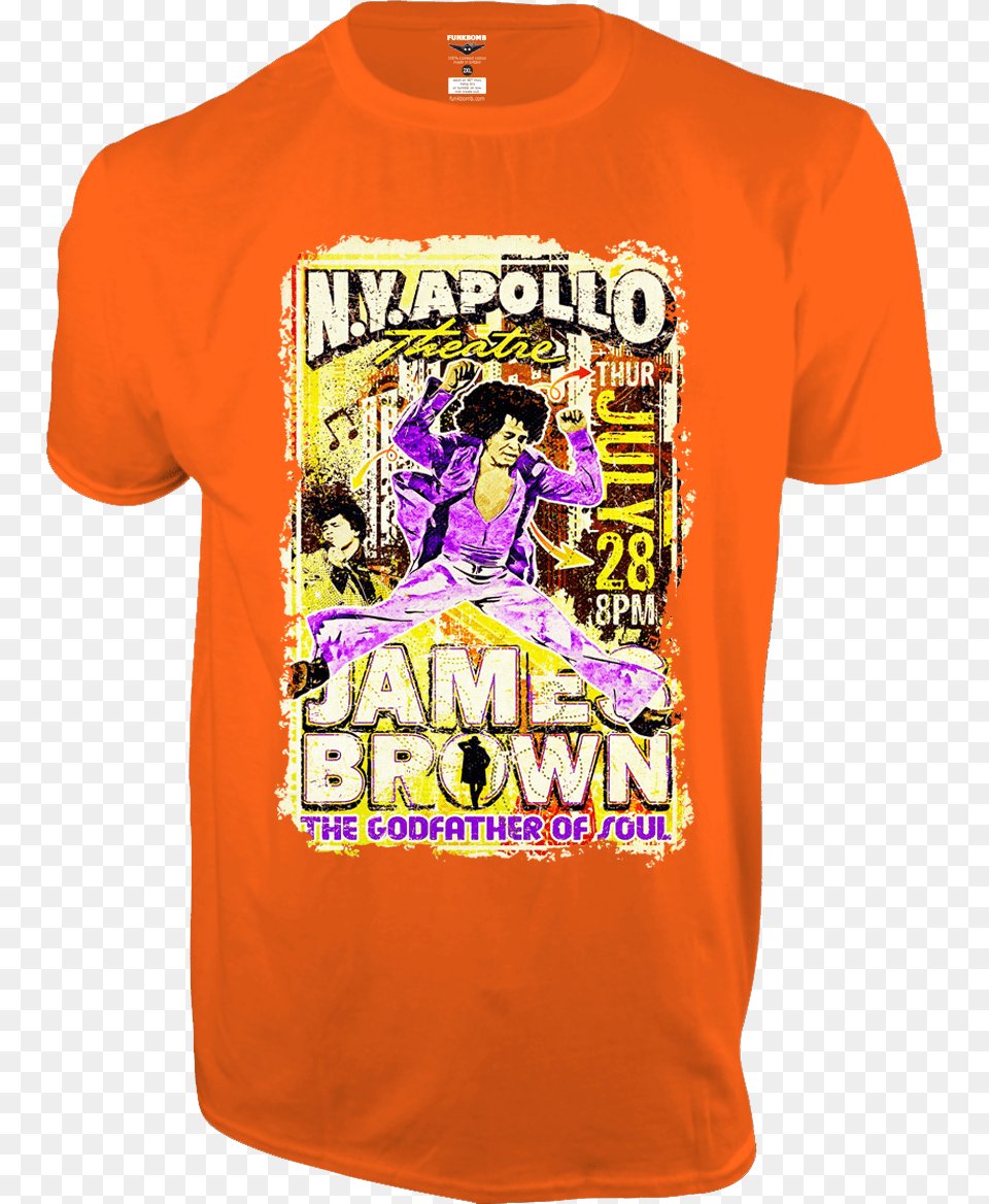 James Brown Live T Shirt Dismaland T Shirt, Clothing, T-shirt, Adult, Wedding Png Image