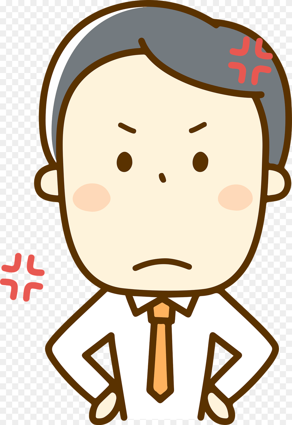James Businessman Is Angry Clipart, Accessories, Tie, Formal Wear, Person Free Png
