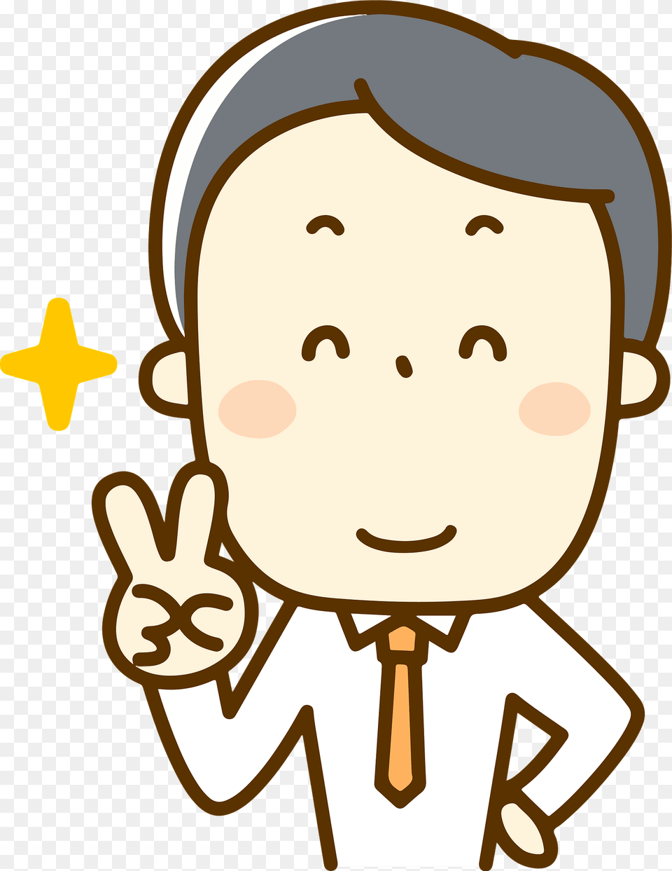 James Businessman Is Giving V Sign Clipart, Baby, Person, Face, Head Free Transparent Png