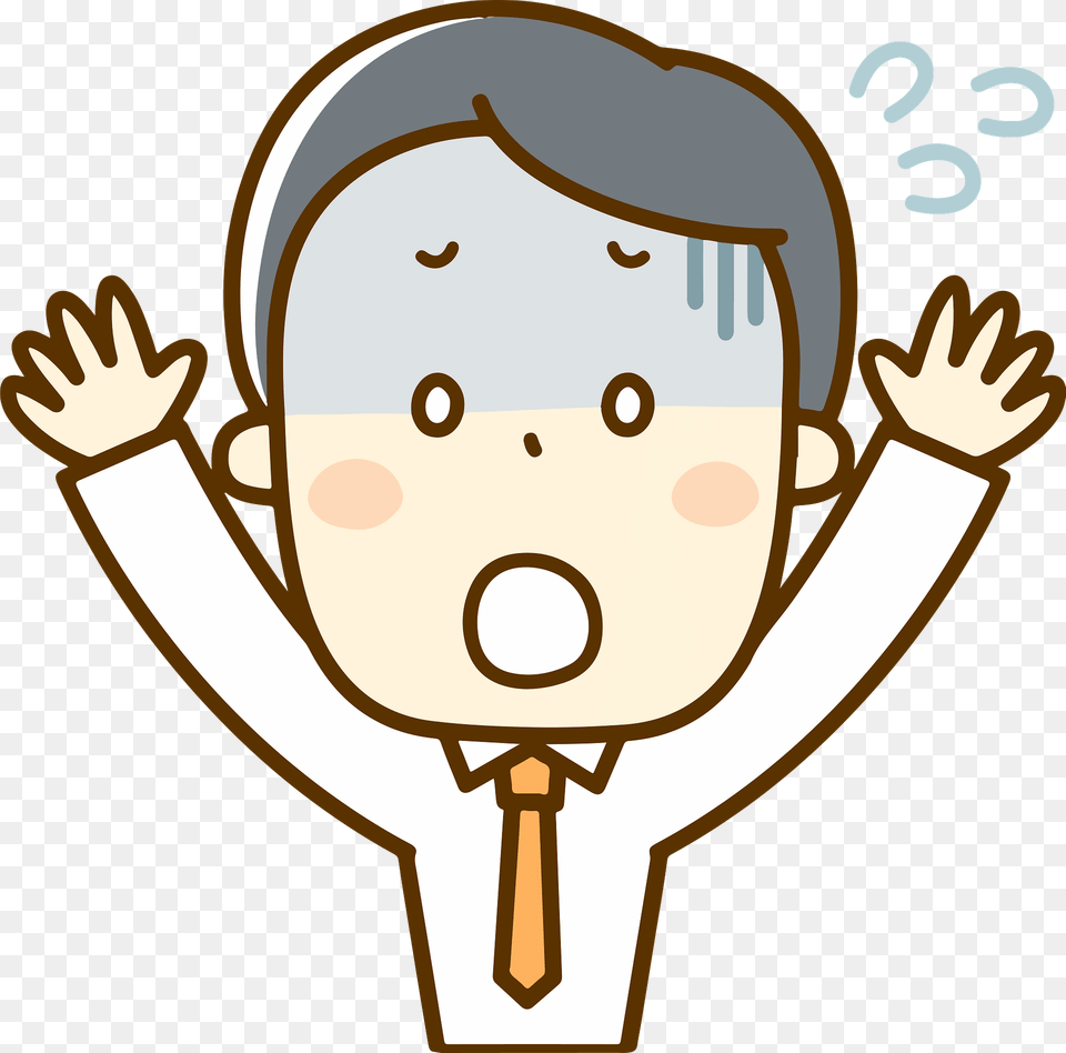 James Businessman Is Panicking Clipart, Baby, Person Free Png Download