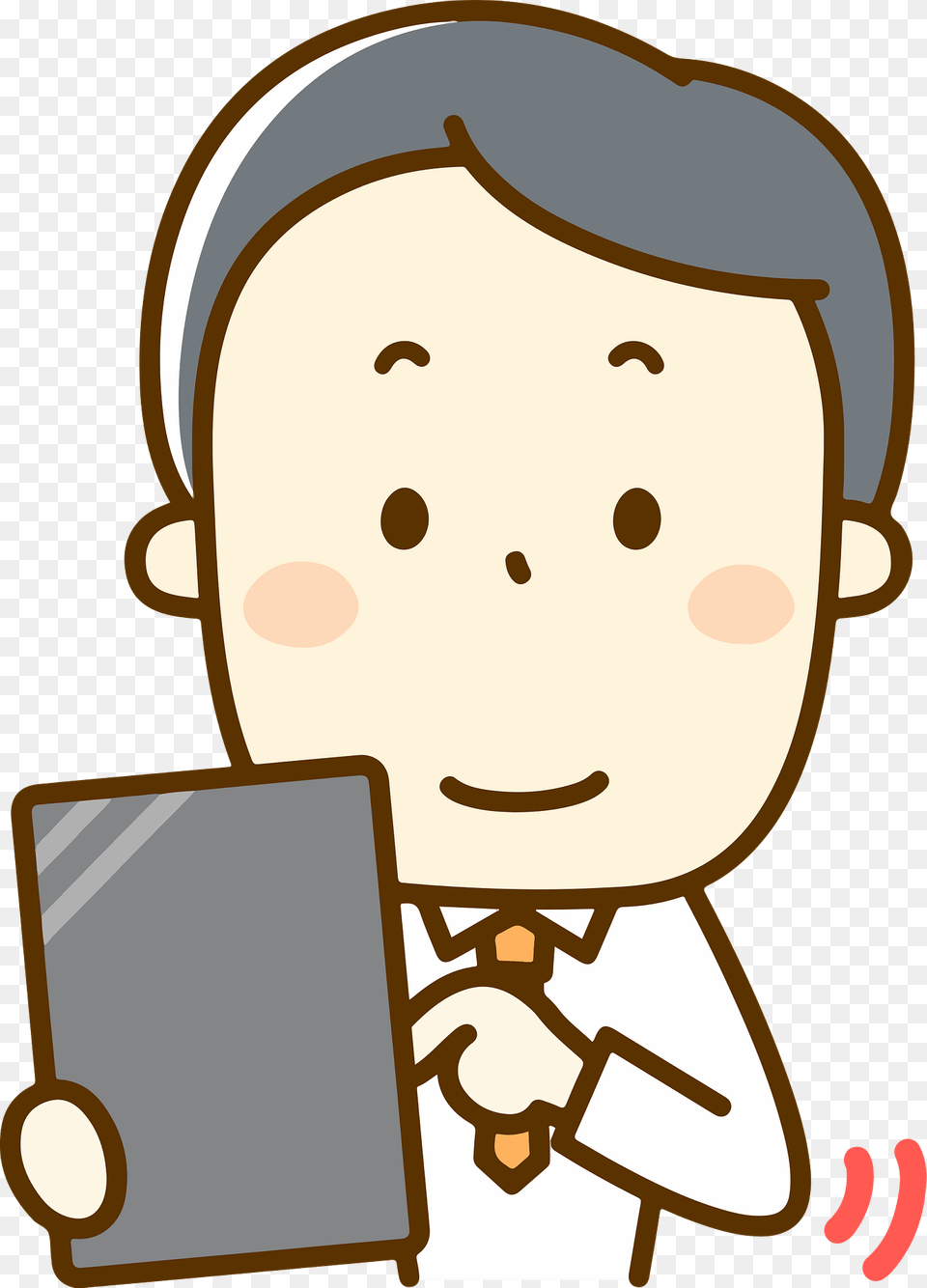 James Businessman Is Using His Tablet Clipart, Photography, Reading, Person, Portrait Free Png Download