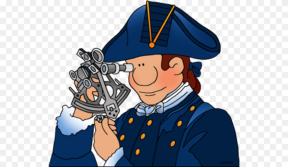 James Cook And Sextant Captain James Cook Clipart, Photography, Adult, Male, Man Free Png Download