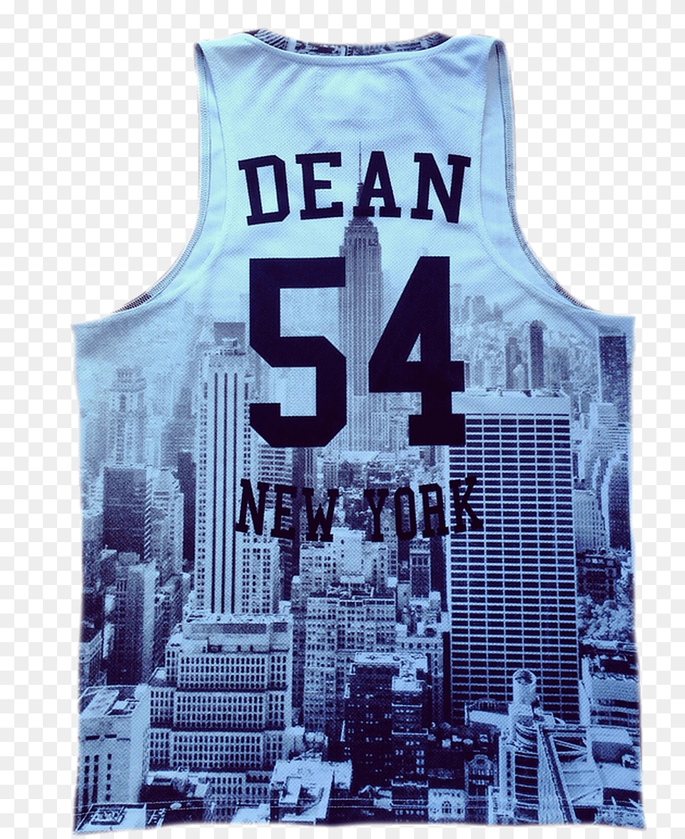 James Dean 1954 Kiss Basketball Vest Empire State Building, Clothing, Shirt, Architecture, City Free Png Download