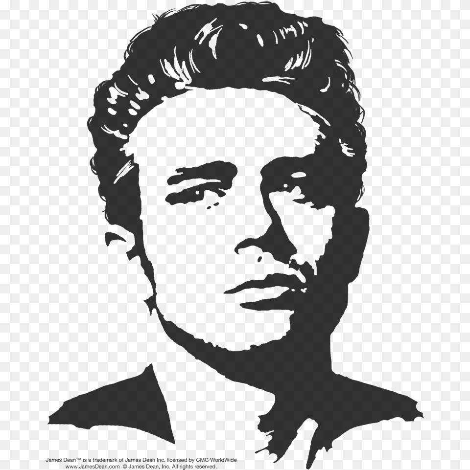 James Dean Pop Art, Gray Png Image