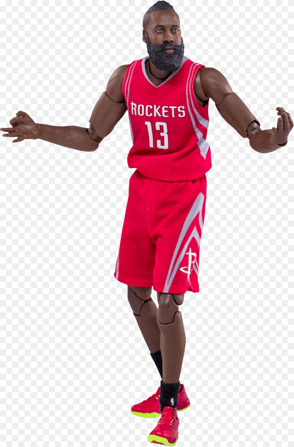 James Harden 19th Scale Motion Masterpiece Action Enterbay 19 James Harden Motion Masterpiece Sixth, Adult, Shirt, Person, Man Free Png Download