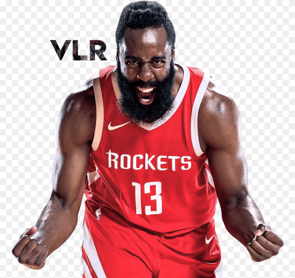 James Harden Houston Rockets James Harden Red Name And Number T Shirt, Face, Head, Person, Adult Free Png