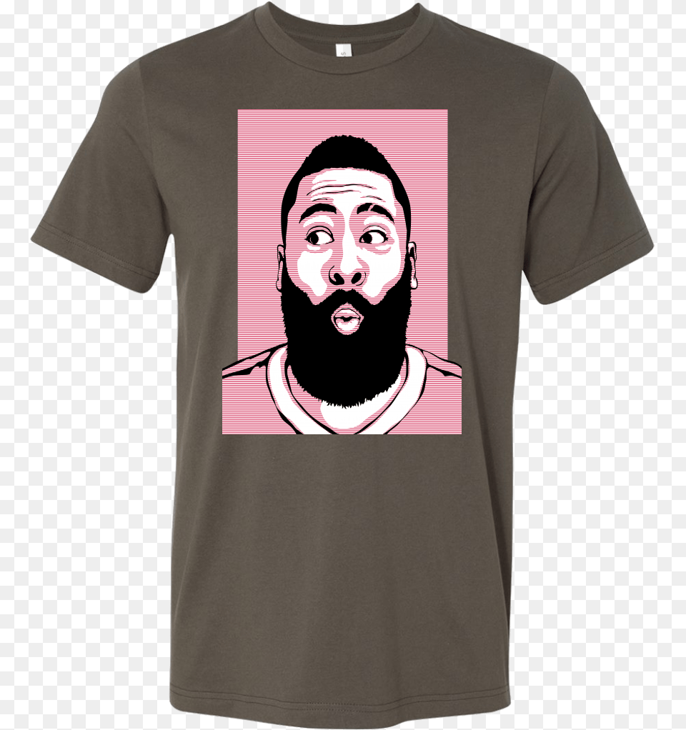 James Harden Quoto Face T Shirt, Clothing, T-shirt, Adult, Male Png