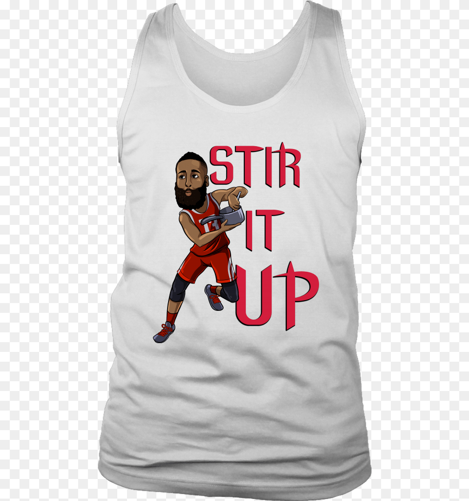 James Harden Stir It Up Active Tank, Clothing, T-shirt, Tank Top, Person Free Transparent Png