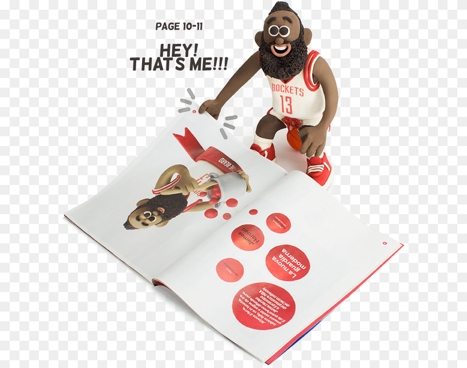 James Harden X Rivista Ufficiale Nba Illustration, Advertisement, Poster, Person, Publication Png Image