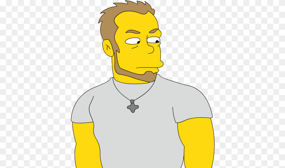 James Hetfield Simpsons, Accessories, Necklace, Man, Male Png