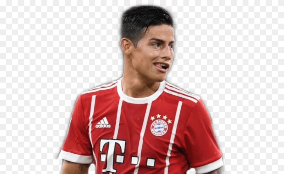 James Jamesrodriguez Rodriguez Bayernmnchen Colombia James Rodriguez No, Shirt, Body Part, Clothing, Face Free Png