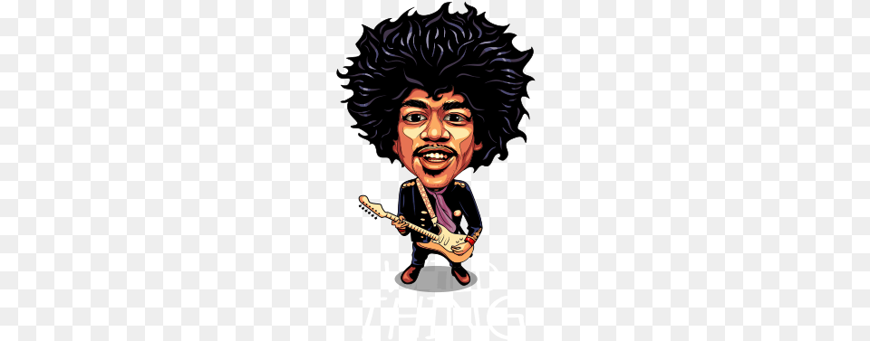 James Marshall Quotjimiquot Hendrix Was An American Rock Jimi Hendrix Cartoon, Adult, Person, Woman, Female Free Png Download