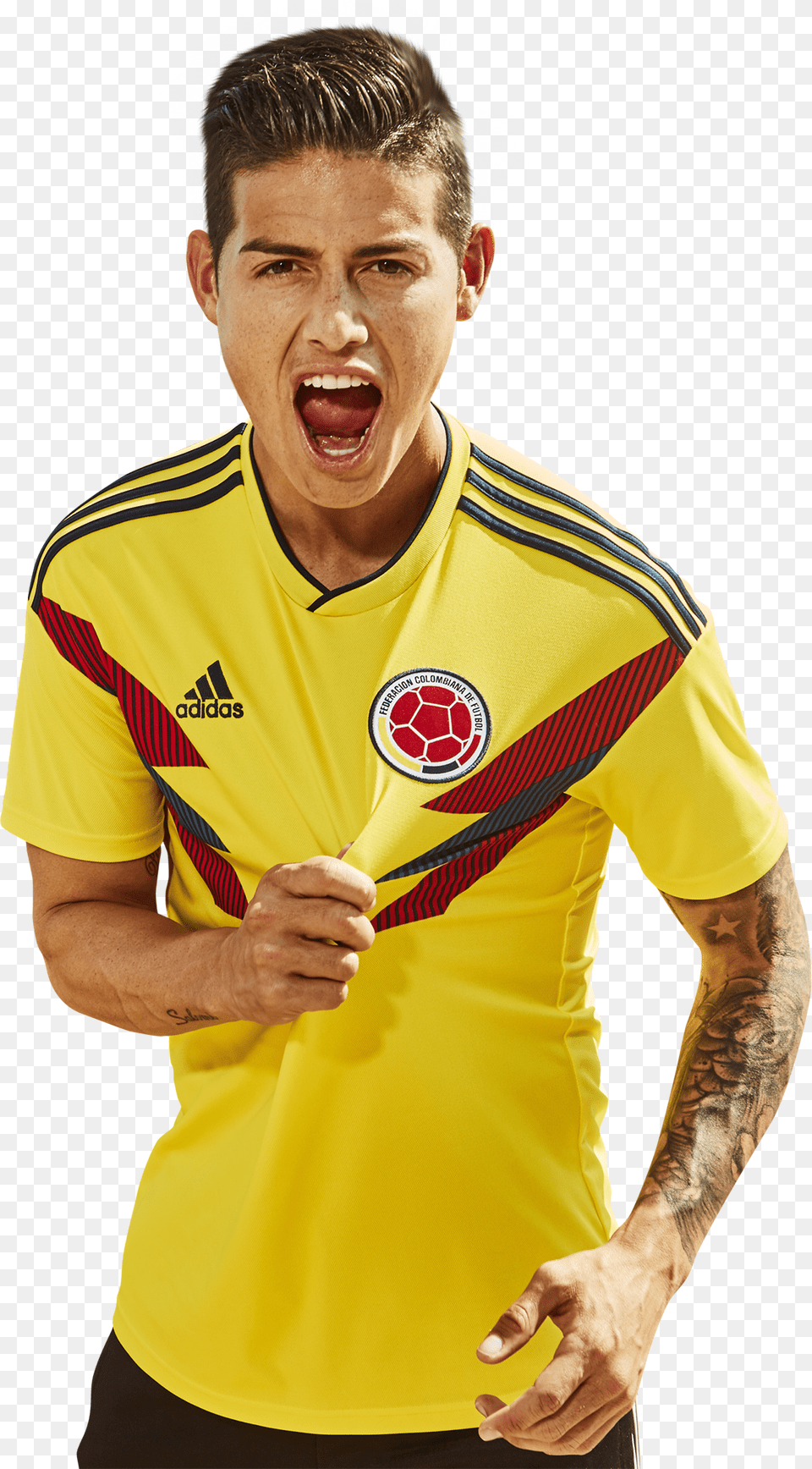 James Rodrigez James Rodriguez Colombia Football James Rodriguez Colombia, Shirt, Person, Clothing, Face Free Png