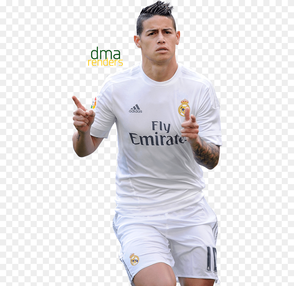James Rodriguez By Dma365 Arsenal, T-shirt, Body Part, Clothing, Finger Free Png