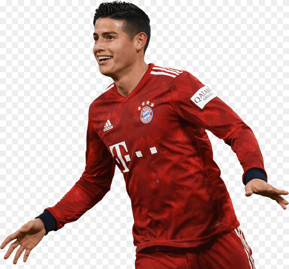 James Rodriguez Football Render Footyrenders James Rodriguez, Shirt, Body Part, Clothing, Face Free Png