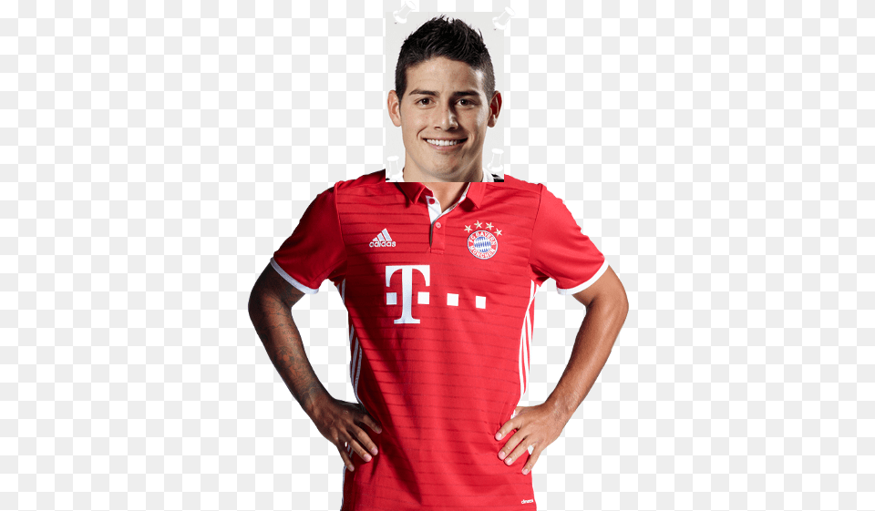 James Rodriguez Rckennummer Fc Bayern Mnchen Kf Shkendija, Clothing, Shirt, Adult, Person Free Transparent Png