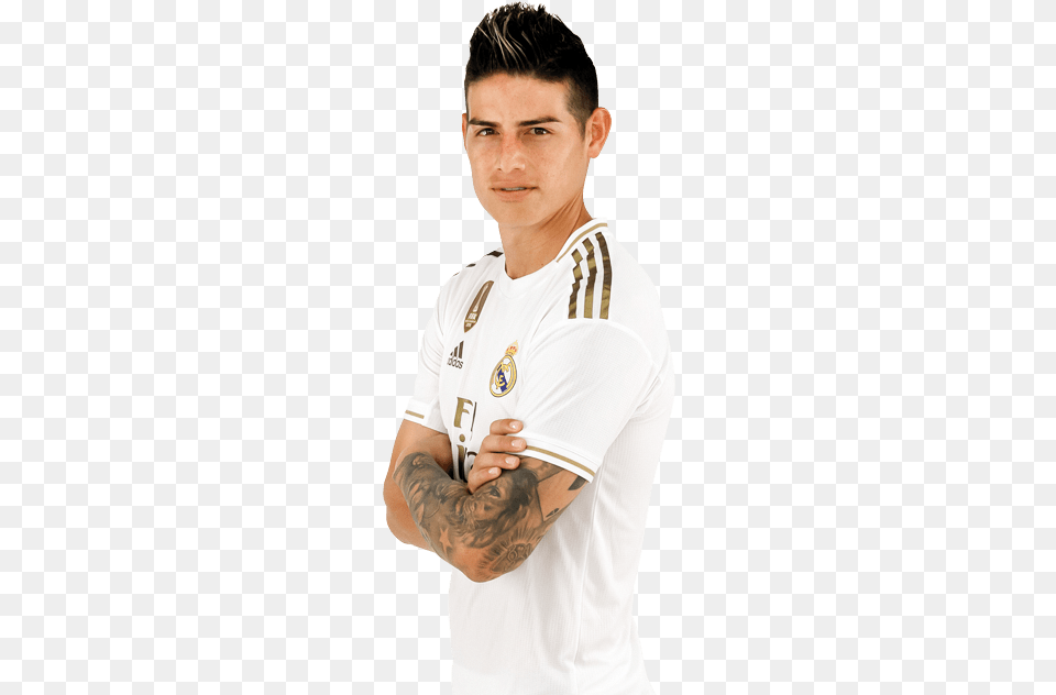 James Rodriguez Render 2019 Real Madrid, Clothing, Person, Shirt, Skin Png Image