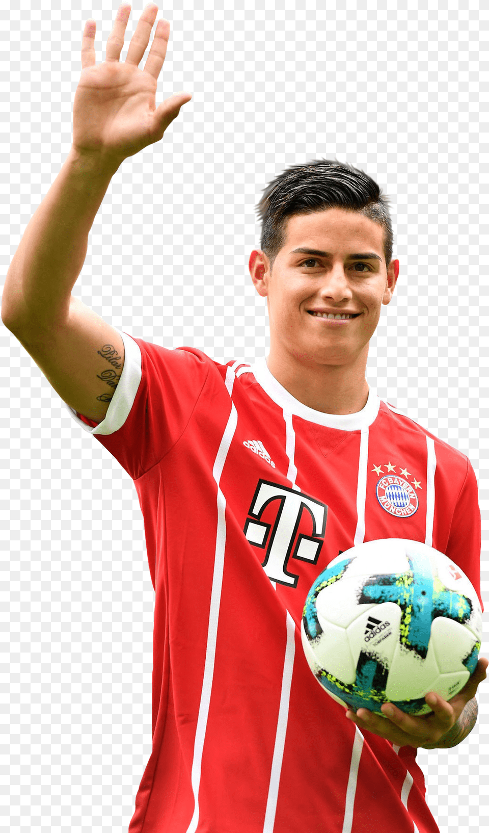 James Rodriguez Render James Rodriguez Bayern Presentation, Ball, Soccer, Soccer Ball, Hand Png