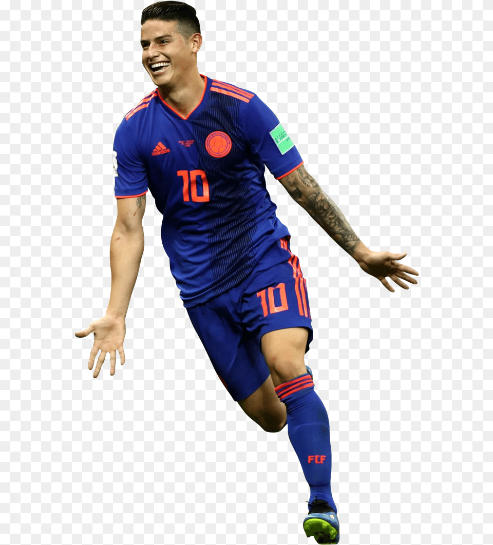 James Rodriguez Soccer Players Colombia Futbol James Rodriguez Render, Shirt, Clothing, Adult, Person Free Transparent Png